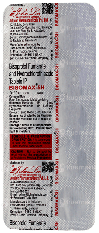 Bisomax 5H Tablet 10