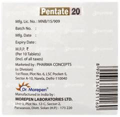 Pentate 20 Tablet 10