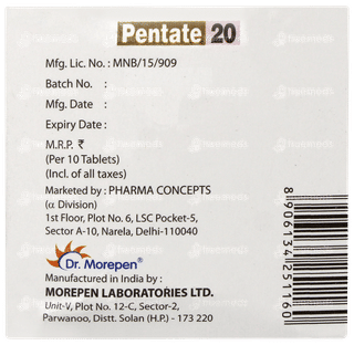 Pentate 20 Tablet 10