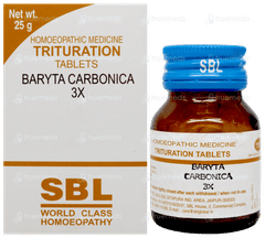 Sbl Baryta Carbonica 3x Trituration Tablet 25gm
