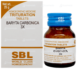 Sbl Baryta Carbonica 3x Trituration Tablet 25gm