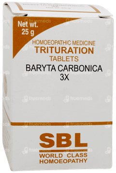 Sbl Baryta Carbonica 3x Trituration Tablet 25gm