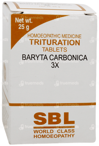 Sbl Baryta Carbonica 3x Trituration Tablet 25gm
