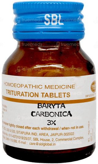 Sbl Baryta Carbonica 3x Trituration Tablet 25gm