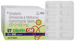 St Gliptin GM 2 + 500 Tablet 10