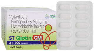 St Gliptin GM 2 + 500 Tablet 10