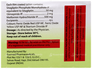 St Gliptin GM 2 + 500 Tablet 10
