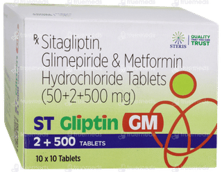 St Gliptin GM 2 + 500 Tablet 10