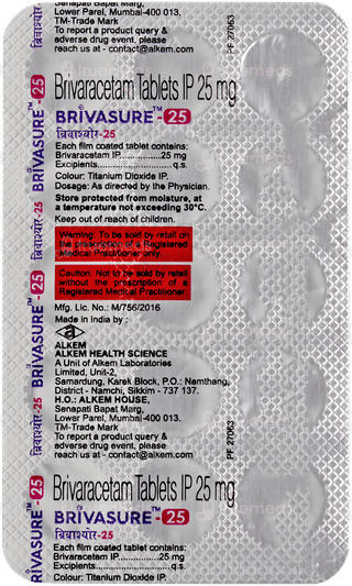 Brivasure 25 Tablet 15