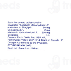 Sitaxa GM Ir 50/2/500 Tablet 10