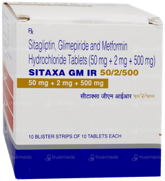 Sitaxa Gm Ir 50/2/500 Tablet 10