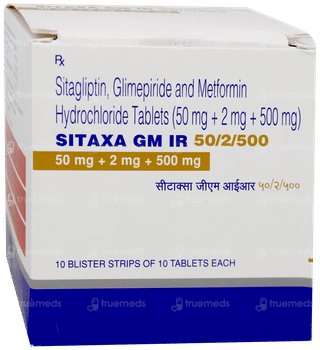 Sitaxa Gm Ir 50/2/500 Tablet 10