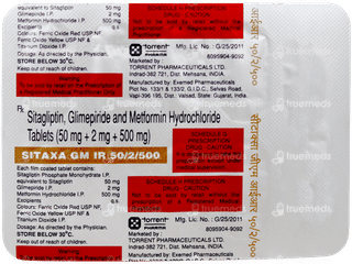 Sitaxa Gm Ir 50/2/500 Tablet 10