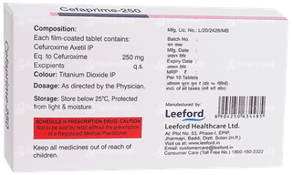 Cefaprime 250 Tablet 10
