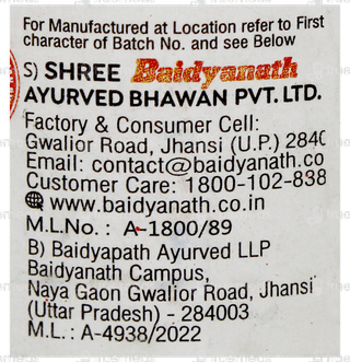 Baidyanath Anandbhairav Ras Jwar Tablet 80
