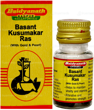 Baidyanath Basant Kusumakar Ras With Gold  & Pearl Tablet 10