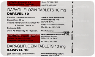 Dapavel 10 Tablet 15