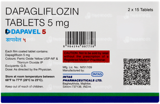Dapavel 5 Tablet 15