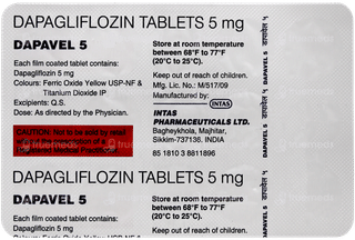 Dapavel 5 Tablet 15