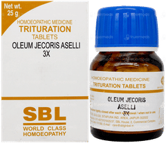 Sbl Oleum Jecoris Aselli 3X Trituration Tablet 25Gm