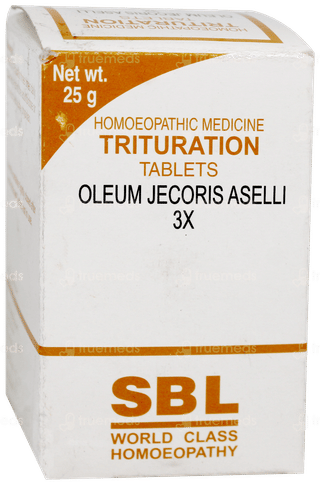 Sbl Oleum Jecoris Aselli 3X Trituration Tablet 25Gm
