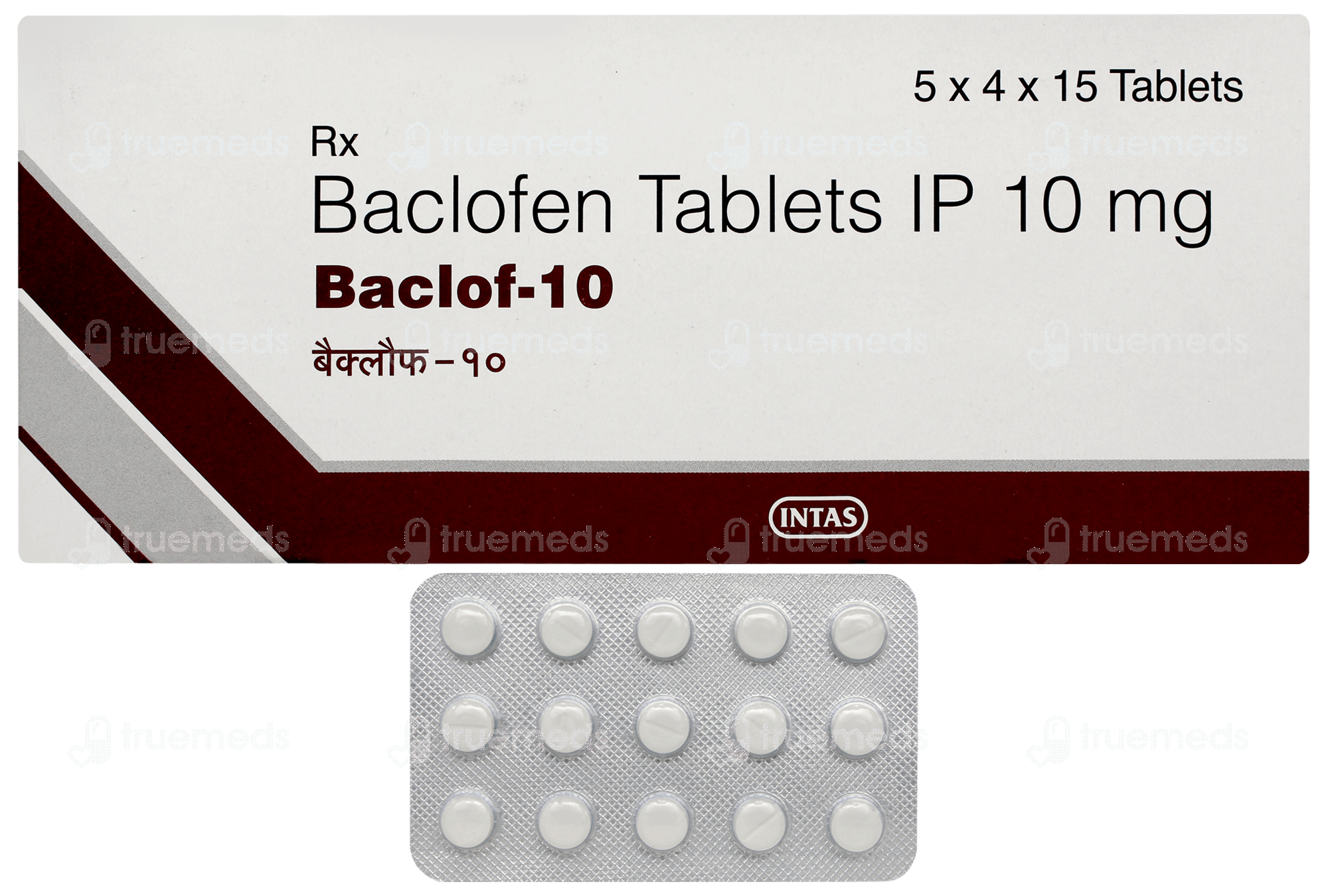 Baclof 10 Tablet 15 - Uses, Side Effects, Dosage, Price | Truemeds