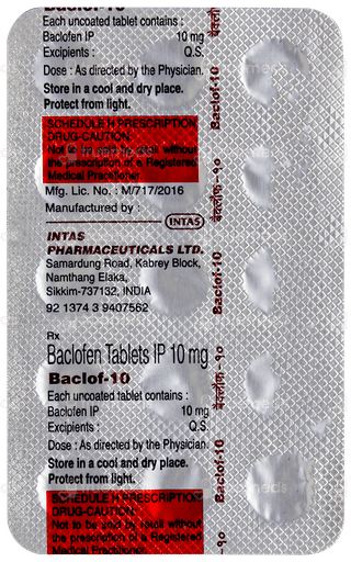 Baclof 10 Tablet 15