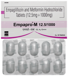 Empapro M 12.5/1000 Tablet 10 Empapro M 12.5/1000 Tablet 10