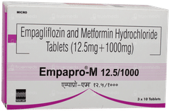 Empapro M 12.5/1000 Tablet 10 Empapro M 12.5/1000 Tablet 10