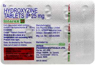 Intarax 25 Tablet 15