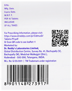 Cidmus D 50 Tablet 10