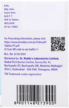 Cidmus D 100 Tablet 10