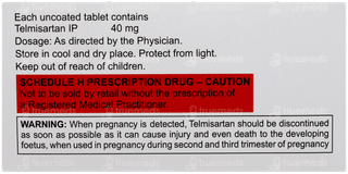 Telmiduce 40 Tablet 15