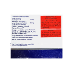 Uniaz Beta 16/50 Tablet 10