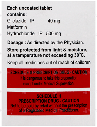 Glychek M 40/500 Tablet 15