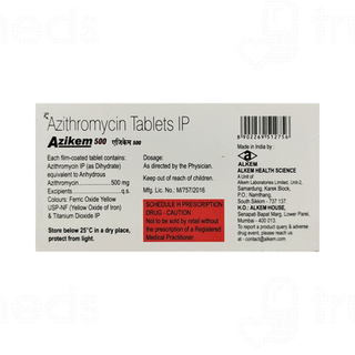 Azikem 500 Tablet 5