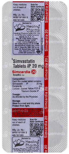 Simcardia 20 Tablet 10