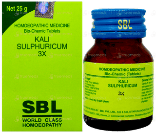 Sbl Kali Sulphuricum 3x Biochemic Tablet 25gm