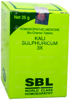Sbl Kali Sulphuricum 3x Biochemic Tablet 25gm