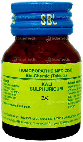 Sbl Kali Sulphuricum 3x Biochemic Tablet 25gm