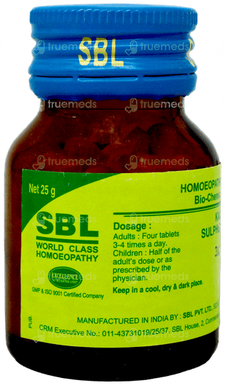 Sbl Kali Sulphuricum 3x Biochemic Tablet 25gm