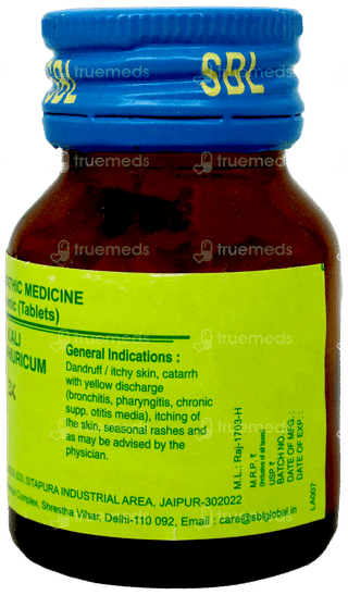 Sbl Kali Sulphuricum 3x Biochemic Tablet 25gm