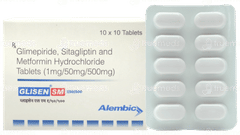 Glisen Sm 1/50/500 Tablet 10 Glisen Sm 1/50/500 Tablet 10