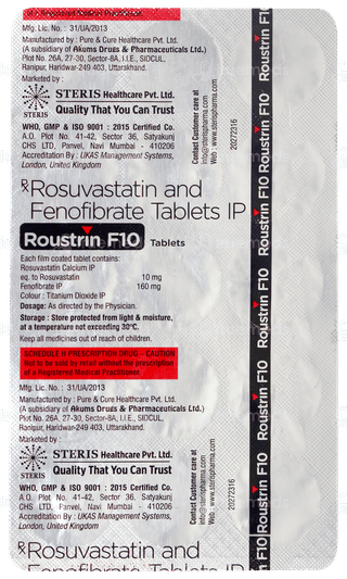 Roustrin F 10 Tablet 15