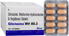 Gliclaone Mv 80.3 Tablet 10 Gliclaone Mv 80.3 Tablet 10