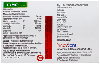 Innovcares T3 Mg Tablet 10