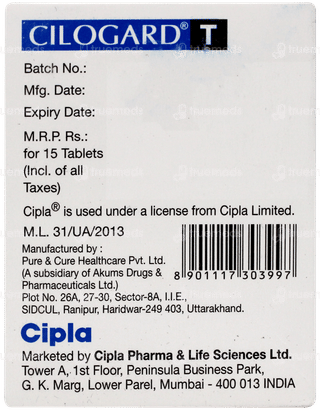 Cilogard T Tablet 15