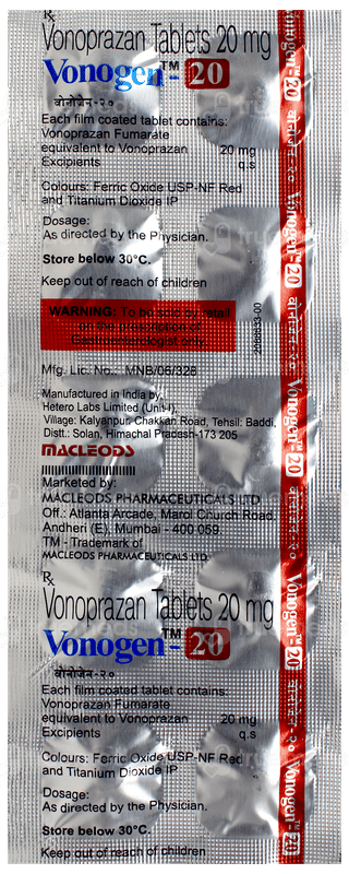 Vonogen 20 Tablet 10