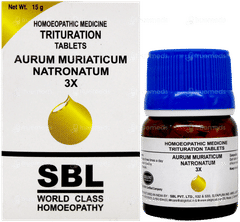 Sbl Aurum Muriaticum Natronatum 3X Trituration Tablet 15Gm