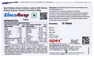 Zinco Resp Tablet 10